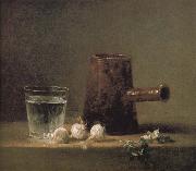 Jean Baptiste Simeon Chardin Water glass coffee pot France oil painting artist